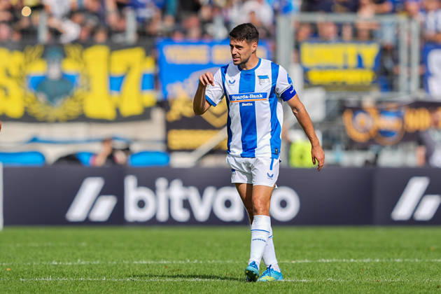 August 22, 2026, xydrx, Soccer, DFB Cup, 1. FC Saarbrücken vs. Hertha BSC, 2026–2027 season, Ludwigspark Stadium, Josip Brekalo, Hertha BSC, 7. DFB regulations prohibit any use of photographs as image sequences and or quasi-video Copyright: HMBxMedia YannisxDreimann