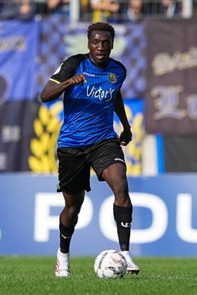 August 22, 2026, xydrx, Soccer, DFB Cup, 1. FC Saarbrücken vs. Hertha BSC, 2026–2027 season, Ludwigspark Stadium, Abdoulaye Kamara, 1 FC Saarbrücken, 15. DFB regulations prohibit any use of photographs as image sequences and or quasi-video Copyright: HMBxMedia YannisxDreimann