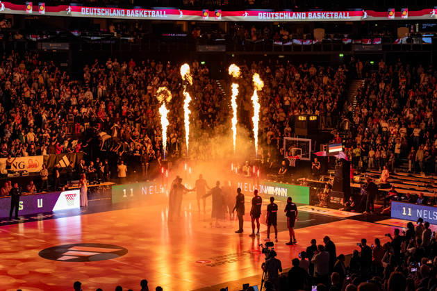 Basketball Hamburg, August 22, 2026 Turkish Airlines Supercup 2026 Final: Germany (GER) vs. Croatia (CRO) Team Introduction: Germany – Nelson Weidemann, Germany, No. 11