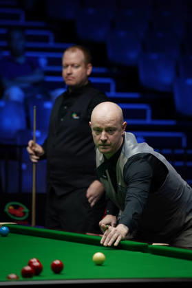 WUHAN, CHINA - AUGUST 23: Chris Wakelin of England plays a shot in the first round match against Jordan Brown of Northern Ireland on day 1 of Wuhan Open 2026 at the Optics Valley Gymnasium of Huazhong University of Science and Technology on August 23, 2026 in Wuhan, Hubei Province of China.  Copyright: xTaixChengzhex 111661654926