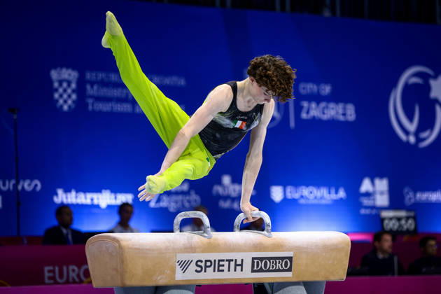 2026 Men s Artistic European Gymnastics Championships, Arena Zagreb, Zagreb, Croatia 23 8 2026 Juniors All-Around Final Ireland™s Robert Ward Robert Ward 23 8 2026  Copyright: xx 0NIK7727