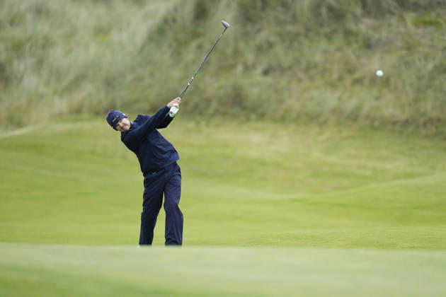 BALMEDIE, SCOTLAND - AUG 23: Yannik Paul (GER) plays from the first fairway during Round 4 at the 2026 Nexo Championship at the Trump International Golf Links, Balmedie on August 23, 2026 in Aberdeenshire, Scotland The 2026 Nexo Championship