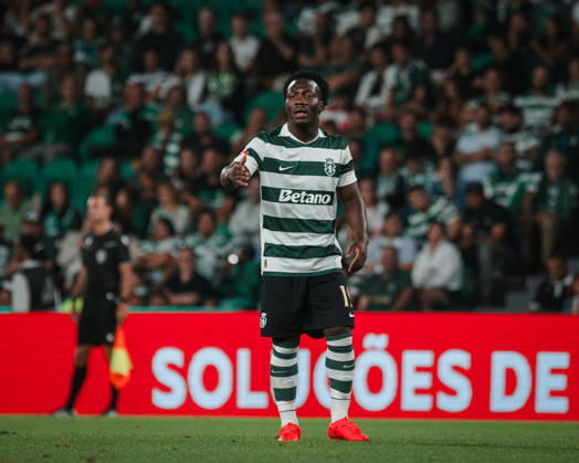 Nestory Irankunda of Sporting CP during the Liga Portugal match between Sporting CP and FC Alverca at Estadio Josà Alvalade, in Lisbon, Portugal. (Diogo Sautchuk) Copyright: xDiogoxSautchukx