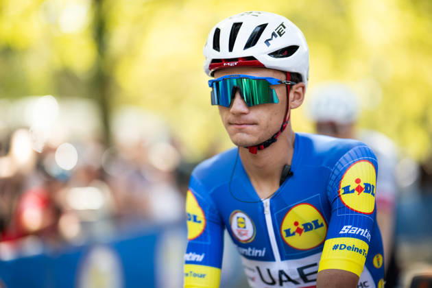 Lidl Germany Tour, Stage 4, August 23, 2026 Isaac del Toro (MEX), UAE Team Emirates (XRG), Heilbronn, Germany Copyright: xCarlaxHilgerx