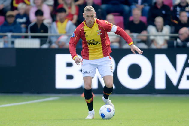 2026-08-23 Go Ahead Eagles v ADO Den Haag - VriendenLoterij Eredivisie DEVENTER, NETHERLANDS - AUGUST 23: Joris Kramer of Go Ahead Eagles during the VriendenLoterij Eredivisie match between Go Ahead Eagles and ADO Den Haag at De Adelaarshorst on August 23, 2026 in Deventer, Netherlands. Deventer De Adelaarshorst Netherlands Content not available for redistribution in The Netherlands directly or indirectly through any third parties. Copyright: xDennisxBresserx