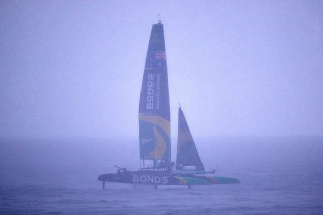GER, Sail GP, Rockwool Germany Sail Grand Prix, Sassnitz, August 22–23, 2026, Germany, Saturday, August 23, 2026, Race Day 2, BONDS FLYING ROOS Sail GP Team Australia Driver Tom Slingsby, in the final race, GER, Sail GP, Rockwool Germany Sail Grand Prix, Sassnitz, August 22–23, 2026, Germany, Saturday, August 23, 2026, Race Day 2, Copyright: xClaudiusxRauchx