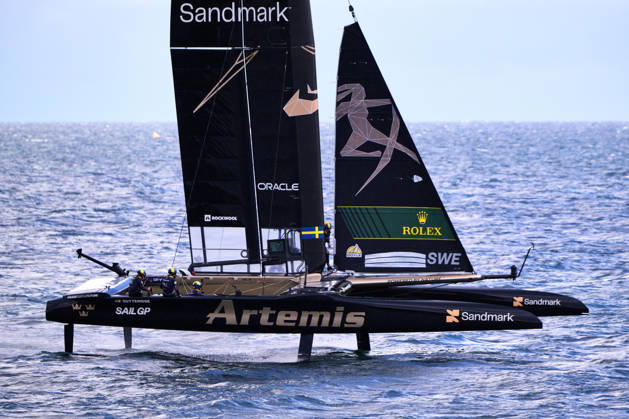 GER, Sail GP, Rockwool Germany Sail Grand Prix, Sassnitz, August 22–23, 2026, Germany, Saturday, August 23, 2026, Race Day 2, ARTEMIS Sail GP Team Sweden Driver Nathan Outteridge, GER, Sail GP, Rockwool Germany Sail Grand Prix, Sassnitz, August 22–23, 2026, Germany, Saturday, August 23, 2026, Race Day 2, Copyright: xClaudiusxRauchx