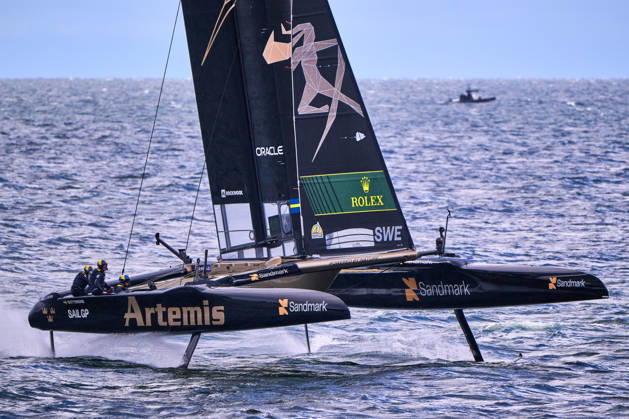 GER, Sail GP, Rockwool Germany Sail Grand Prix, Sassnitz, August 22–23, 2026, Germany, Saturday, August 23, 2026, Race Day 2, ARTEMIS Sail GP Team Sweden Driver Nathan Outteridge, GER, Sail GP, Rockwool Germany Sail Grand Prix, Sassnitz, August 22–23, 2026, Germany, Saturday, August 23, 2026, Race Day 2, Copyright: xClaudiusxRauchx