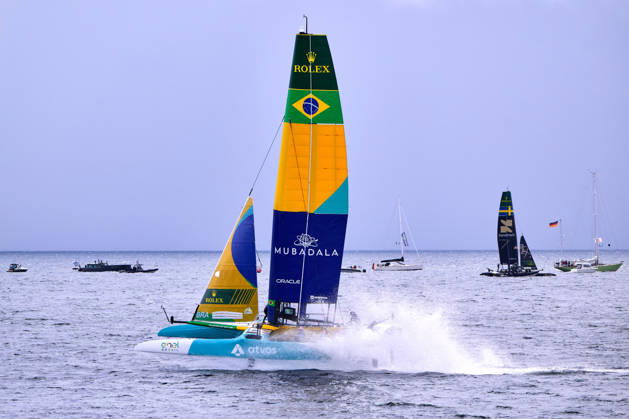 GER, Sail GP, Rockwool Germany Sail Grand Prix, Sassnitz, August 22–23, 2026, Germany, Saturday, August 23, 2026, Race Day 2, MUBADALA BRAZIL Sail GP Team Brazil Driver Martine Grael, GER, Sail GP, Rockwool Germany Sail Grand Prix, Sassnitz, August 22–23, 2026, Germany, Saturday, August 23, 2026, Race Day 2, Copyright: xClaudiusxRauchx