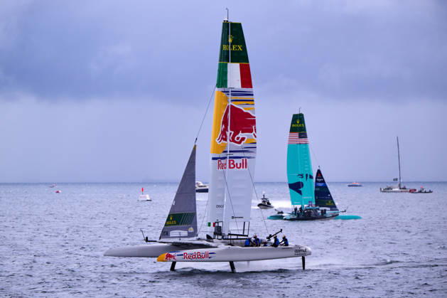 GER, Sail GP, Rockwool Germany Sail Grand Prix, Sassnitz, August 22–23, 2026, Germany, Saturday, August 23, 2026, Race Day 2, RED BULL ITALY Sail GP Team Italy Driver Phil Robertson, U.S. Sail GP Team United States Driver Taylor Canfield, GER, Sail GP, Rockwool Germany Sail Grand Prix, Sassnitz, August 22–23, 2026, Germany, Saturday, August 23, 2026, Race Day 2, Copyright: xClaudiusxRauchx