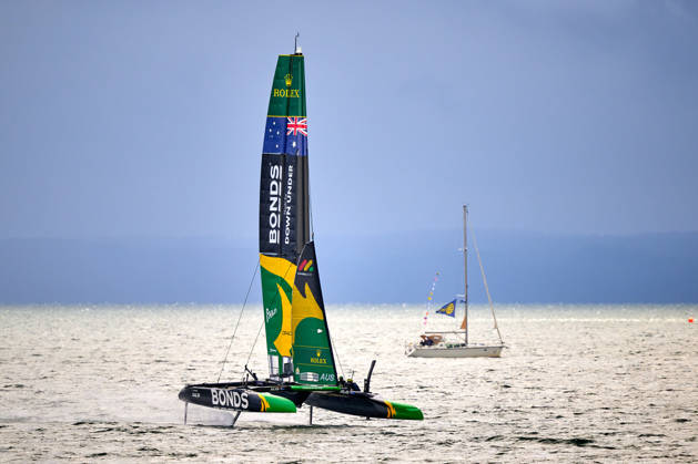 GER, Sail GP, Rockwool Germany Sail Grand Prix, Sassnitz, August 22–23, 2026, Germany, Saturday, August 23, 2026, Race Day 2, BONDS FLYING ROOS Sail GP Team Australia Driver Tom Slingsby, GER, Sail GP, Rockwool Germany Sail Grand Prix, Sassnitz, August 22–23, 2026, Germany, Saturday, August 23, 2026, Race Day 2, Copyright: xClaudiusxRauchx