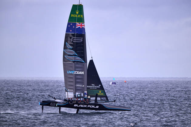 GER, Sail GP, Rockwool Germany Sail Grand Prix, Sassnitz, August 22–23, 2026, Germany, Saturday, August 23, 2026, Race Day 2, BLACK FOILS Sail GP Team New Zealand Driver Peter Burling, GER, Sail GP, Rockwool Germany Sail Grand Prix, Sassnitz, August 22–23, 2026, Germany, Saturday, August 23, 2026, Race Day 2, Copyright: xClaudiusxRauchx