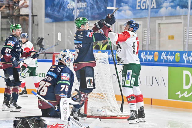Dolomites Cup 2026 Eisbären Berlin vs. Augsburger Panther August 23, 2026 NEUMARKT, ITALY, August 23: Kai WISSMANN of the Eisbären Berlin (No. 6) and Cameron WRIGHT of the Augsburger Panther (No. 16) face off during the exhibition game between the Eisbären Berlin and the Augsburger Panther at the Dolomiten Cup in the Würth Arena in Neumarkt Copyright: xBEAUTIFULxSPORTS Goldbergx
