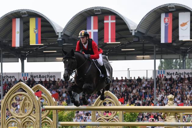 Marcus Ehning (GER), Germany, riding Coolio 42, FEI Jumping World Championship Third Competition Individual Final LONGINES Prize, Longines Prize, Course Walk, Jumping, AACHEN FEI World Championships 2026, World Equestrian Festival Final, 2026 World Equestrian Championships, Aachen 2026, Welcome Home 2026, Aachen Soers, August 11–23, 2026, Equestrian Sports, August 23, 2026, Aachen, Aachener Soers, Germany