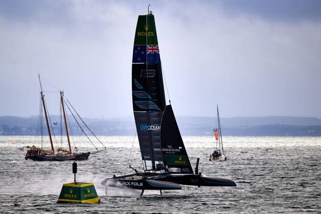GER, Sail GP, Rockwool Germany Sail Grand Prix, Sassnitz, August 22–23, 2026, Germany, Saturday, August 23, 2026, Race Day 2, BLACK FOILS Sail GP Team New Zealand Driver Peter Burling, GER, Sail GP, Rockwool Germany Sail Grand Prix, Sassnitz, August 22–23, 2026, Germany, Saturday, August 23, 2026, Race Day 2, Copyright: xClaudiusxRauchx