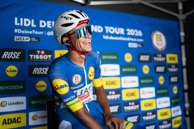 Lidl Germany Tour, Stage 4, August 23, 2026 Isaac del Toro (MEX), UAE Team Emirates (XRG), Heilbronn, Germany Copyright: xCarlaxHilgerx