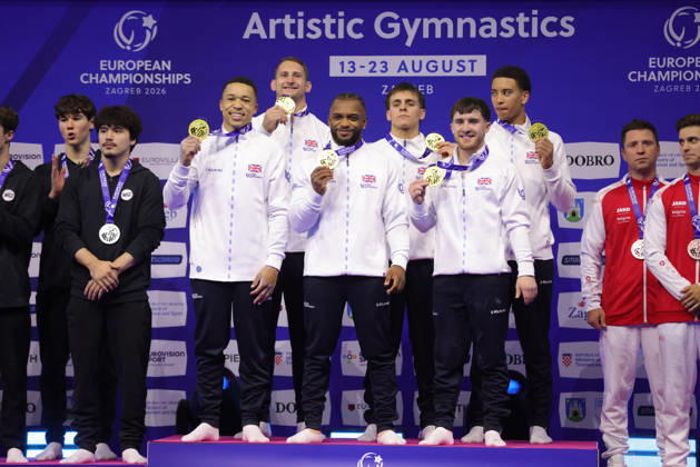 GBR after the senior team final at the 2026 European Championships in Zagreb, August 23, 2026
