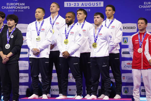 GBR after the senior team final at the 2026 European Championships in Zagreb, August 23, 2026
