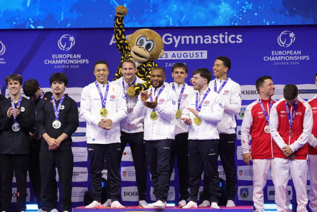 GBR after the senior team final at the 2026 European Championships in Zagreb, August 23, 2026