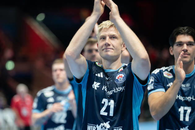 Frederik Bo Andersen No. 21 HCH Hamburg GER, MTV Braunschweig vs. HCH Hamburg, Handball, DHB Cup, 1st Round, 2026–27 Season, August 23, 2026 GER, MTV Braunschweig vs. HCH Hamburg, Handball, DHB Cup, Round 1, 2026–27 season, August 23, 2026, Braunschweig Copyright: xEibner-Pressefoto DanielxREINELTx EP_DRT