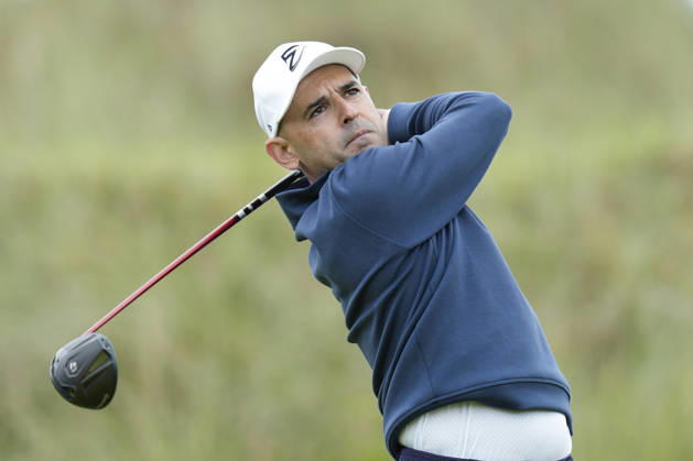 BALMEDIE, SCOTLAND - AUG 23: Fabrizio Zanotti (PAR) plays from the eleventh tee during Round 4 at the 2026 Nexo Championship at the Trump International Golf Links, Balmedie on August 23, 2026 in Aberdeenshire, Scotland The 2026 Nexo Championship