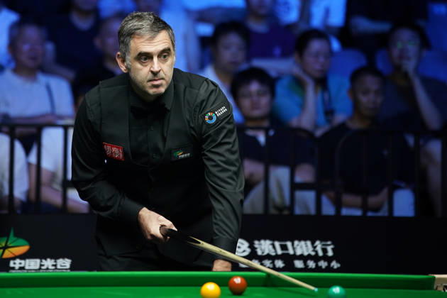 WUHAN, CHINA - AUGUST 24: Ronnie O Sullivan of England reacts in the second round match against Ashley Carty of England on day 2 of Wuhan Open 2026 at the Optics Valley Gymnasium of Huazhong University of Science and Technology on August 24, 2026 in Wuhan, Hubei Province of China.  Copyright: xTaixChengzhex 111661822411
