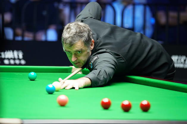 WUHAN, CHINA - AUGUST 24: Ronnie O Sullivan of England plays a shot in the second round match against Ashley Carty of England on day 2 of Wuhan Open 2026 at the Optics Valley Gymnasium of Huazhong University of Science and Technology on August 24, 2026 in Wuhan, Hubei Province of China.  Copyright: xTaixChengzhex 111661822398