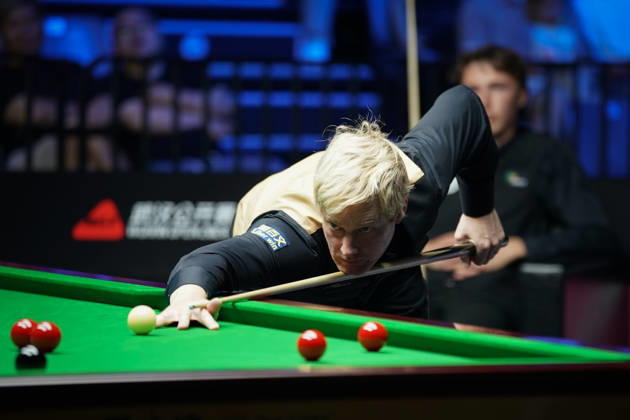 WUHAN, CHINA - AUGUST 24: Neil Robertson of Australia plays a shot in the second round match against Ben Mertens of Belgium on day 2 of Wuhan Open 2026 at the Optics Valley Gymnasium of Huazhong University of Science and Technology on August 24, 2026 in Wuhan, Hubei Province of China.  Copyright: xTaixChengzhex 111661822640