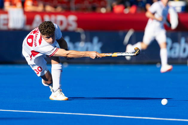 FIH Hockey World Cup: Netherlands v England AMSTELVEEN, NL - AUGUST 24: Conor Williamson of England during the FIH Hockey World Cup match between Netherlands and England at Wagener Stadion on August 24, 2026 in Amstelveen, Netherlands. Amstelveen Wagener Stadion Netherlands Content not available for redistribution in The Netherlands directly or indirectly through any third parties. Copyright: xMarcelxvanxPlateringenx
