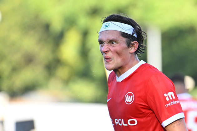 August 24, 2026, xlakx, Soccer DFB Cup 1st Round, VSG Altglienicke vs. VfL Wolfsburg, Fabian Reese (VfL Wolfsburg), 11 disappointed, looks disappointed, dejected, disappointed DFL DFB REGULATIONS PROHIBIT ANY USE OF PHOTOGRAPHS as IMAGE SEQUENCES and or QUASI-VIDEO Berlin