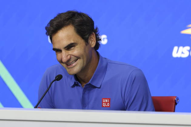 Tennis, US Open, Roger Federer Pressekonferenz