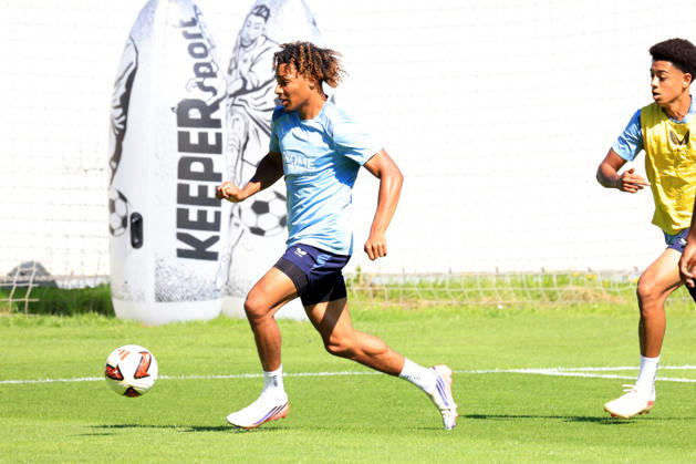 August 25, 2026, GER, Soccer, 2. Bundesliga, 2026–2027 season, Sportforum, Hertha BSC, Training: Oluwaseum Adewumi, Hertha BSC Berlin, 19, 2nd Division, DFB DFL regulations prohibit any use of photographs as image sequences and or quasi-video. Berlin Sportforum, Berlin, Germany Copyright: xNordphotox xEnglerx