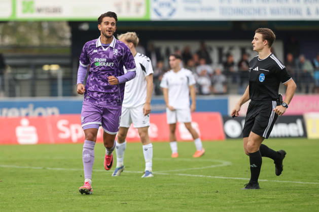 Toto Cup: SV Wacker Burghausen vs. FC Ingolstadt 04; Fredrik Carlsen 8; FCI shot, goal, celebration, score 1-0 in the first minute; Toto Cup: SV Wacker Burghausen vs. FC Ingolstadt 04; 2026-2027 season