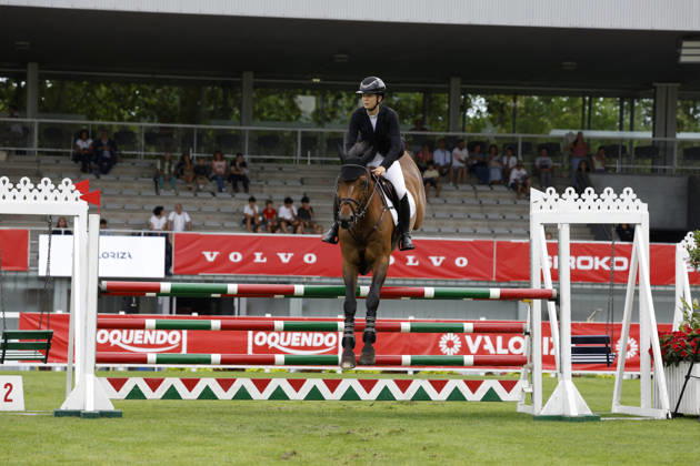 Gijon International Show Jumping Competition -CSI2* - August 25, 2026 Maria Gil Diaz rides on Explosion vh Legita Hof Z during the Faults & Times Jumping CSI 2* at Las Mestas on August 25, 2026 in Gijon, Spain Gijon Asturias Spain  Copyright: xDavidxFernandezx originalFilename:fern__ndez-gijonint260825_npAiK.jpg