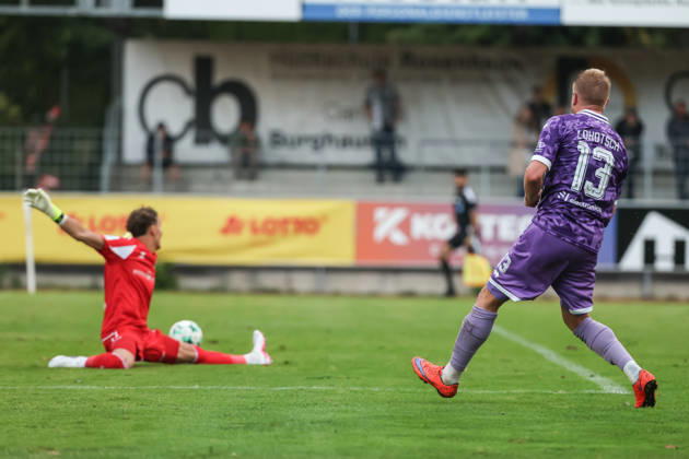 Toto Cup: SV Wacker Burghausen vs. FC Ingolstadt 04; Lars Lokotsch 13; FCI misses scoring opportunity; Goalie Lennart Pohlmann 31; SVWB Toto Cup: SV Wacker Burghausen vs. FC Ingolstadt 04; 2026–2027 season