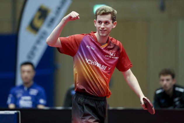 Cedric Meissner of TTC Schwalbe Bergneustadt celebrates during the Men s Table Tennis Bundesliga match between TTC Schwalbe Bergneustadt and TTC RhoenSprudel Fulda Maberzell, Burstenhalle on August 25, 2026, in Bergneustadt, Germany. Photo by Marco Steinbrenner, DeFodi Images. Cedric Meissner of TTC Schwalbe Bergneustadt cheers during the 1st Men’s Table Tennis Bundesliga match between TTC Schwalbe Bergneustadt and TTC RhoenSprudel Fulda Maberzell at Burstenhalle on August 25, 2026 in Bergneustadt, Germany Photo by Marco Steinbrenner, DeFodi Images Photo by Marco Steinbrenner, DeFodi Images