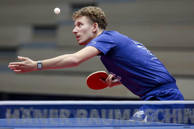 Andrei Teodor Istrate of TTC RhoenSprudel Fulda Maberzell controls the ball during the Men s Table Tennis Bundesliga Match 1 between TTC Schwalbe Bergneustadt and TTC RhoenSprudel Fulda Maberzell, Burstenhalle on August 25, 2026, in Bergneustadt, Germany. Photo by Marco Steinbrenner, DeFodi Images. Andrei Teodor Istrate of TTC RhoenSprudel Fulda Maberzell controls the ball during the 1st Men’s Table Tennis Bundesliga match between TTC Schwalbe Bergneustadt and TTC RhoenSprudel Fulda Maberzell at Burstenhalle on August 25, 2026 in Bergneustadt, Germany Photo by Marco Steinbrenner, DeFodi Images Photo by Marco Steinbrenner, DeFodi Images