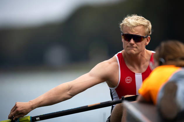 RECORD DATE NOT STATED 26th August 2026; Bosbaan, Amsterdam, Holland, Netherlands; 2026 World Rowing Championships, Day Three; heat; Denmark Mens Single Sculls (M1x) with Bastian Secher AnthonyxBenoit