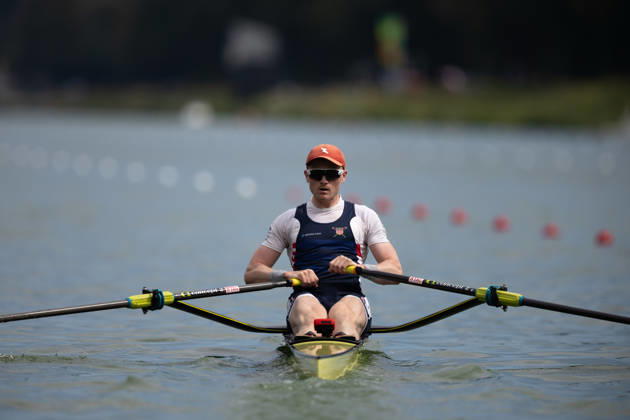 RECORD DATE NOT STATED 26th August 2026; Bosbaan, Amsterdam, Holland, Netherlands; 2026 World Rowing Championships, Day Three; Heat; United States Mens Single Sculls (M1x) with Samuel Melvin AnthonyxBenoit