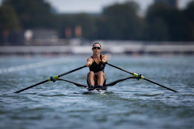 RECORD DATE NOT STATED 26th August 2026; Bosbaan, Amsterdam, Holland, Netherlands; 2026 World Rowing Championships, Day Three; Heat; New Zealand Womens Single Sculls (W1x) with Kathryn Glen AnthonyxBenoit