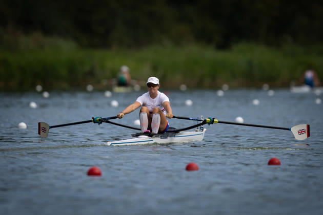 RECORD DATE NOT STATED 26th August 2026; Bosbaan, Amsterdam, Holland, Netherlands; 2026 World Rowing Championships, Day Three; Heat; Great Britain Womens Single Sculls (W1x) with Lauren Henry AnthonyxBenoit