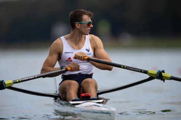 RECORD DATE NOT STATED 26th August 2026; Bosbaan, Amsterdam, Holland, Netherlands; 2026 World Rowing Championships, Day Three; Heat; France Mens Single Sculls (M1x) with Victor Marcelot AnthonyxBenoit