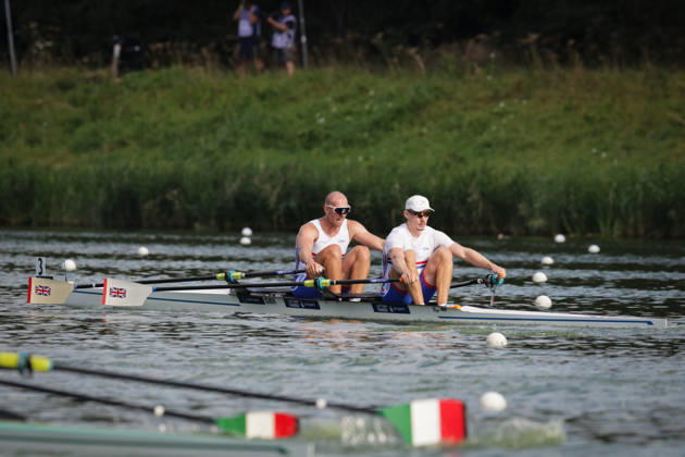 RECORD DATE NOT STATED 26th August 2026; Bosbaan, Amsterdam, Holland, Netherlands; 2026 World Rowing Championships, Day Three; Semifinal; Great Britain Mens Double Sculls (M2x) with Matthew Haywood and Joshua Knight AnthonyxBenoit