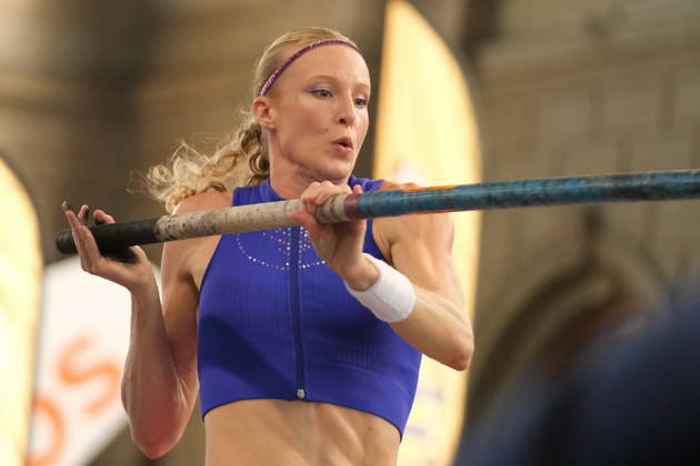 American pole vaulter Sandi Morris during Weltklasse 2026, the Zurich stage of Diamond League held in Zurich Main Station Dübendorf Dürrbach Zürich Schweiz Copyright: xSergioxBrunettix