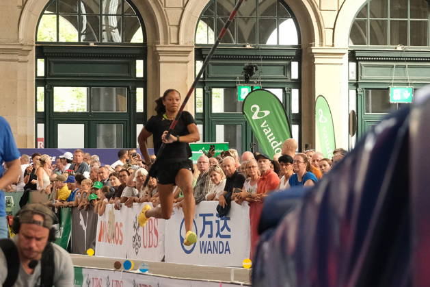 French pole vaulter Marie-Julie Bonnin during Weltklasse 2026, the Zurich stage of Diamond League held in Zurich Main Station Dübendorf Dürrbach Zürich Schweiz Copyright: xSergioxBrunettix