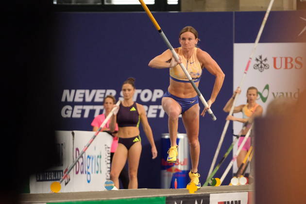 American pole vaulter Emily Grove during Weltklasse 2026, the Zurich stage of Diamond League held in Zurich Main Station Dübendorf Dürrbach Zürich Schweiz Copyright: xSergioxBrunettix