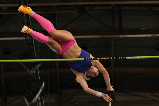 American pole vaulter Sandi Morris during Weltklasse 2026, the Zurich stage of Diamond League held in Zurich Main Station Dübendorf Dürrbach Zürich Schweiz Copyright: xSergioxBrunettix