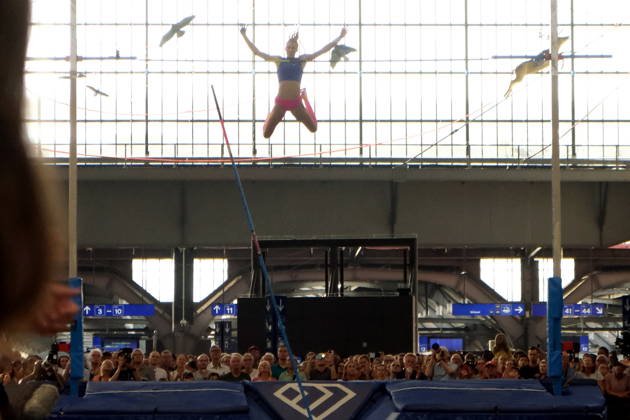 American pole vaulter Sandi Morris during Weltklasse 2026, the Zurich stage of Diamond League held in Zurich Main Station Dübendorf Dürrbach Zürich Schweiz Copyright: xSergioxBrunettix