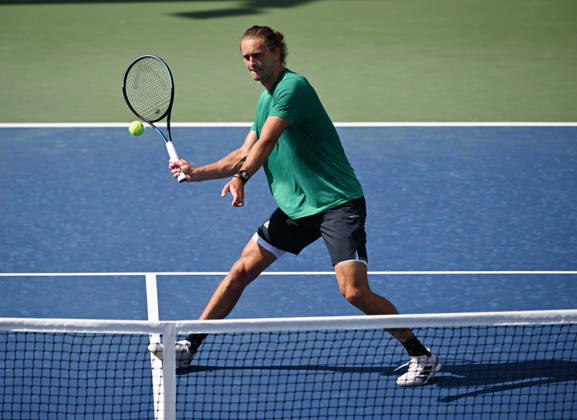 FLUSHING NY- AUGUST 26: Alexander Zverev is seen on the practice court during the 2026 US Open at the USTA Billie Jean King National Tennis Center on August 26, 2026 in Flushing Queens. Copyright: xmpi04 MediaPunchx
