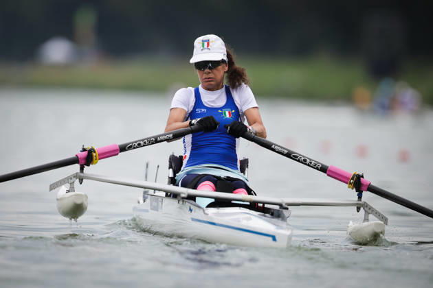 RECORD DATE NOT STATED 27th August 2026; Bosbaan, Amsterdam, Holland, Netherlands; 2026 World Rowing Championships, Day Four; Heat; Italy PR1 Womens Single Sculls (PR1 W1x) with Katia Aere AnthonyxBenoit